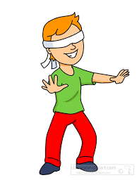 Blindfolded person
